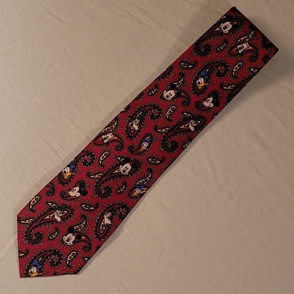 Disney Characters Paisley Print Tie (M0105)